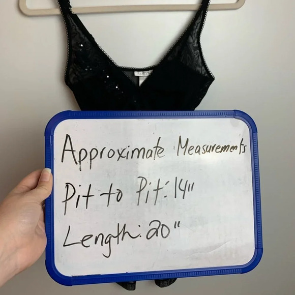 LaSenza  Black Baby Doll Lingerie Size Small Floral - Picture 5 of 12